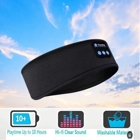 Black headband features