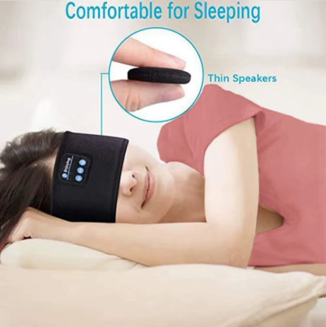 Black headband worn while sleeping
